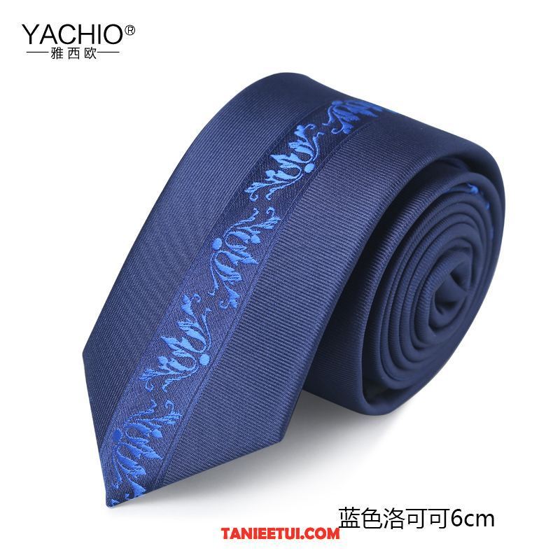 Krawat Męskie Oryginalny Wzór Osobowość, Krawat Wąskie Sukienka Męska Blau