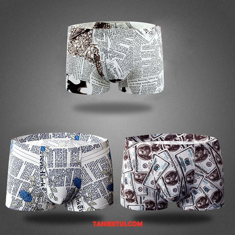 Bokserki Męskie Seksowna Płaski Kąt Młodzież, Bokserki Kawałek Trendy Jedwab
