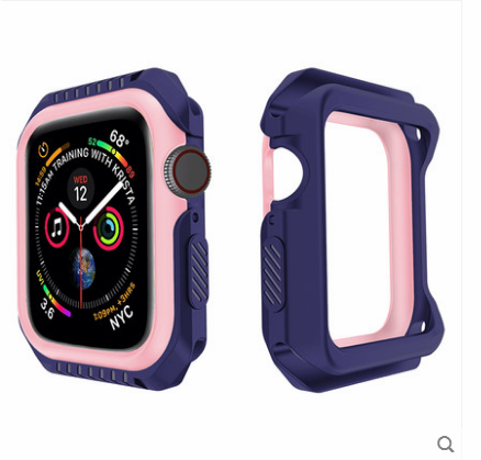 Etui Apple Watch Series 1 Anti-fall Granica Ochraniacz, Pokrowce Apple Watch Series 1 Silikonowe Niebieski