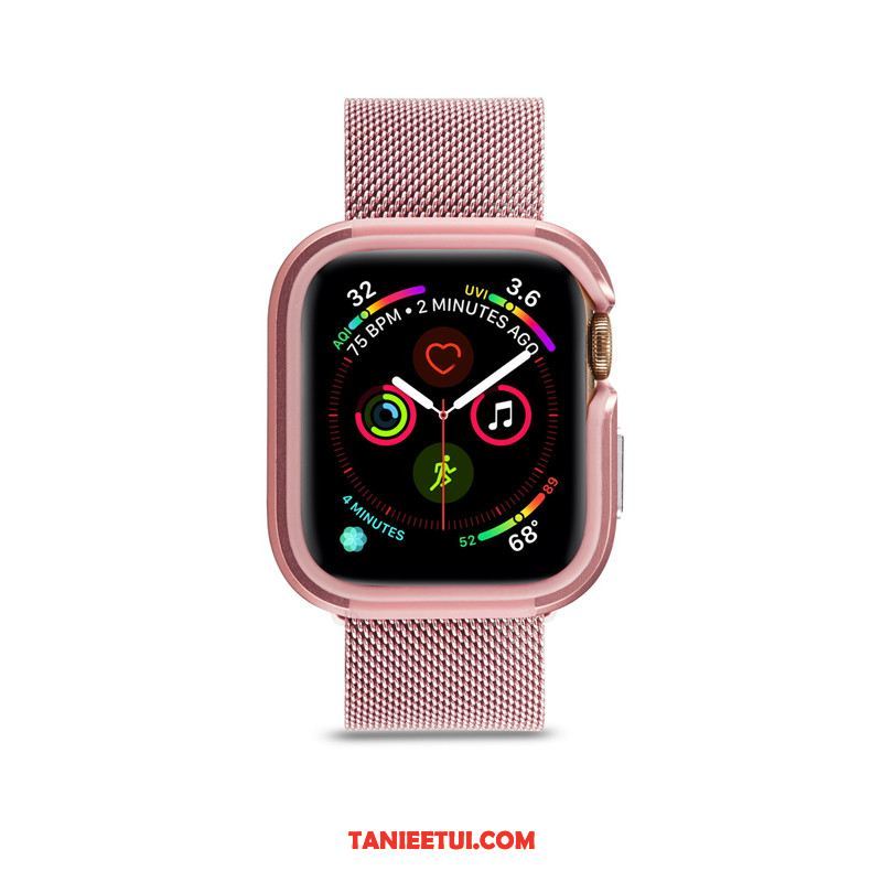 Etui Apple Watch Series 1 Metal Granica Torby, Pokrowce Apple Watch Series 1 Ochraniacz Różowe Złoto Tendencja Beige