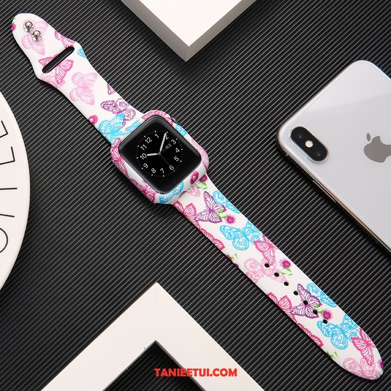 Etui Apple Watch Series 1 Różowe Kreatywne Ochraniacz, Pokrowce Apple Watch Series 1 Drukowana Silikonowe Tendencja