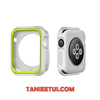 Etui Apple Watch Series 1 Zielony Bicolored Silikonowe, Pokrowce Apple Watch Series 1 Ochraniacz Biały