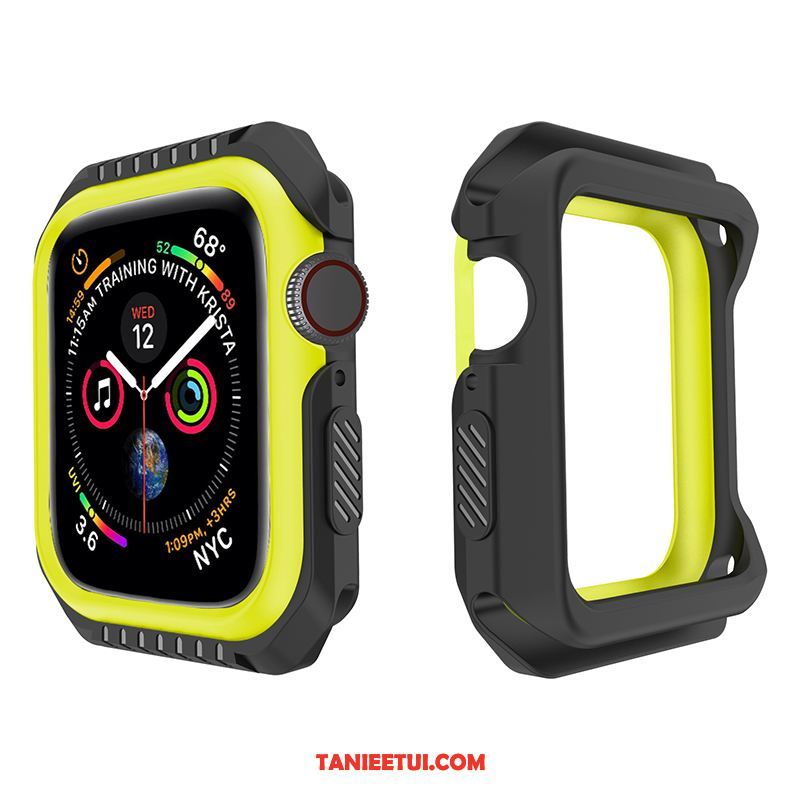 Etui Apple Watch Series 4 Akcesoria Bicolored Granica, Pokrowce Apple Watch Series 4 Silikonowe Sportowe Czerwony