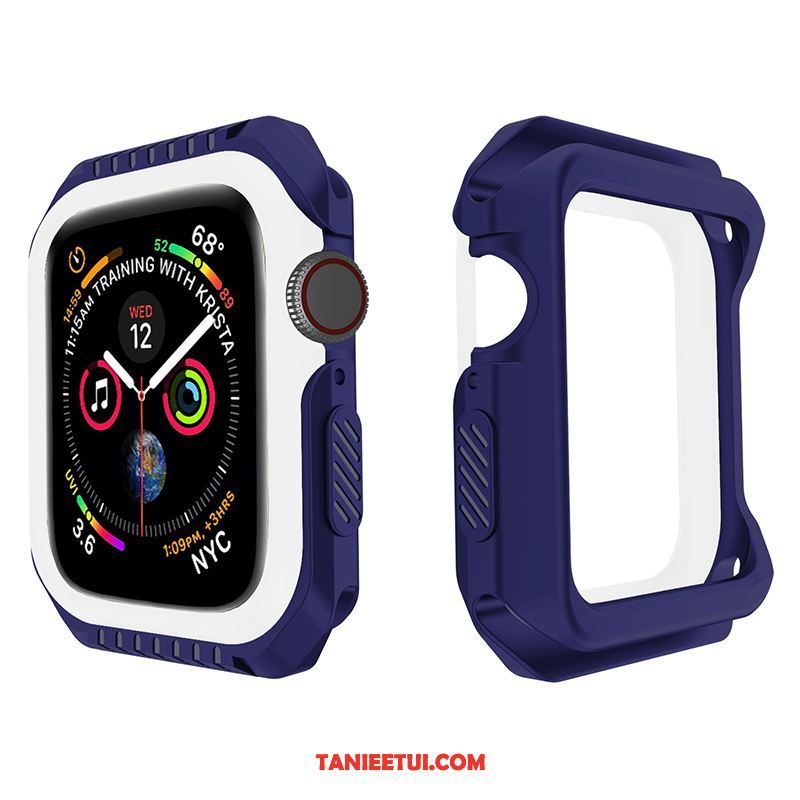 Etui Apple Watch Series 4 Akcesoria Bicolored Granica, Pokrowce Apple Watch Series 4 Silikonowe Sportowe Czerwony