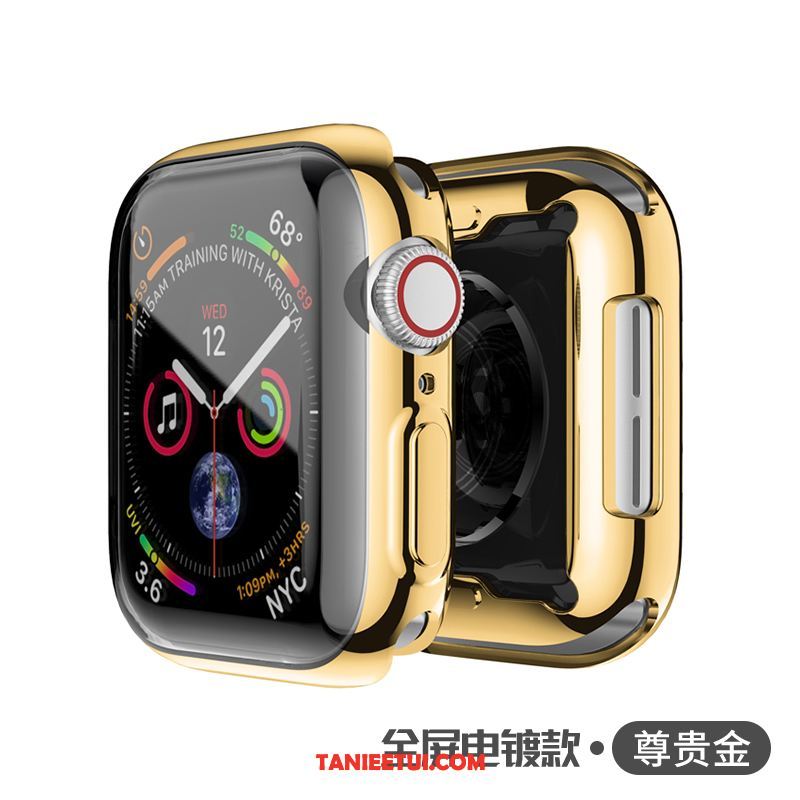 Etui Apple Watch Series 4 All Inclusive Cienkie Silikonowe, Obudowa Apple Watch Series 4 Poszycie Miękki Różowe