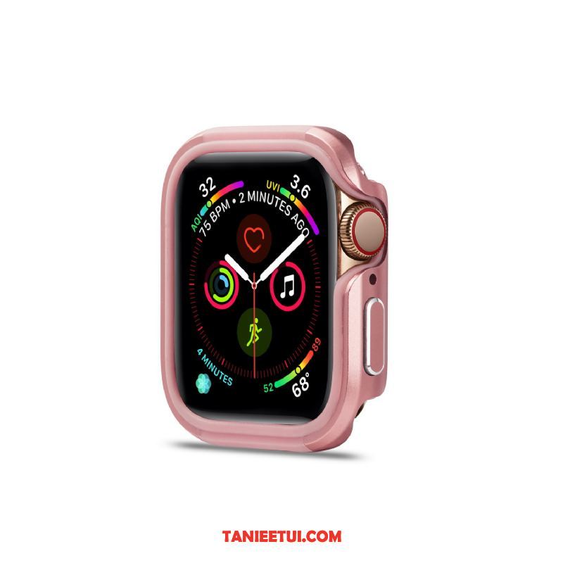 Etui Apple Watch Series 5 Metal Ochraniacz Silikonowe, Futerał Apple Watch Series 5 Granica Trudno Miękki