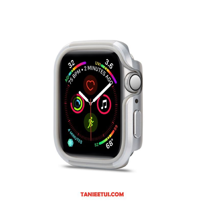 Etui Apple Watch Series 5 Metal Ochraniacz Silikonowe, Futerał Apple Watch Series 5 Granica Trudno Miękki