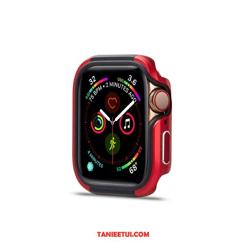 Etui Apple Watch Series 5 Metal Ochraniacz Silikonowe, Futerał Apple Watch Series 5 Granica Trudno Miękki