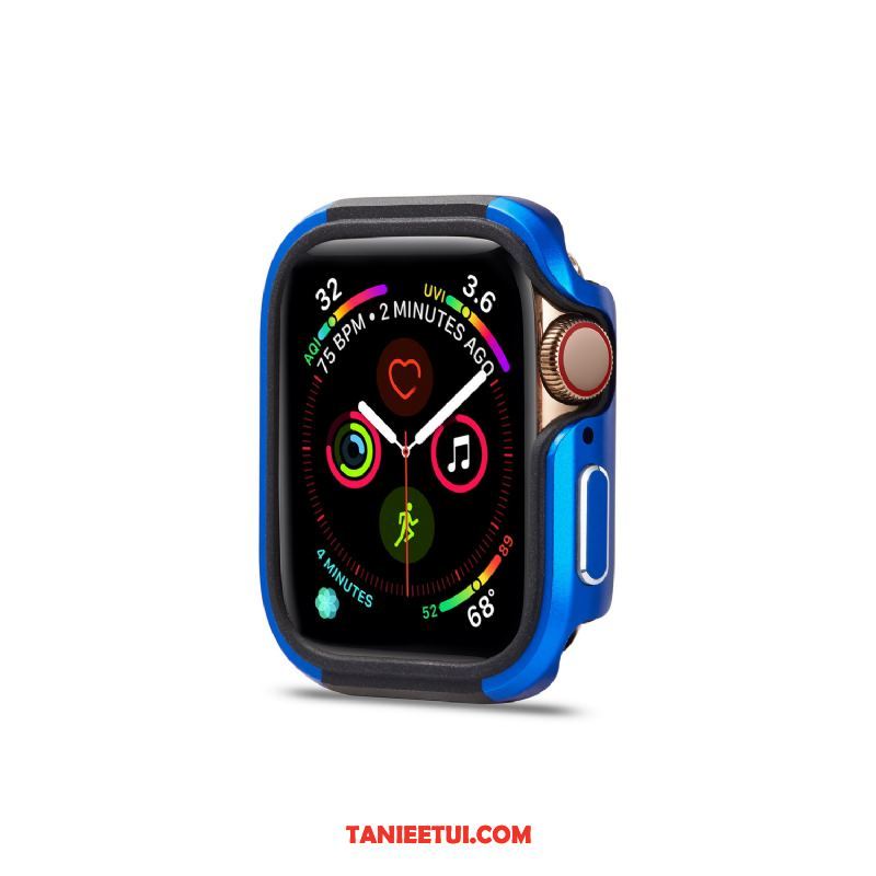 Etui Apple Watch Series 5 Metal Ochraniacz Silikonowe, Futerał Apple Watch Series 5 Granica Trudno Miękki