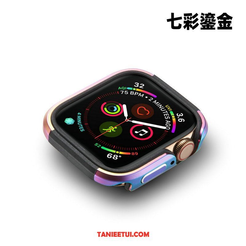 Etui Apple Watch Series 5 Ochraniacz Granica Anti-fall, Futerał Apple Watch Series 5 Niebieski Metal