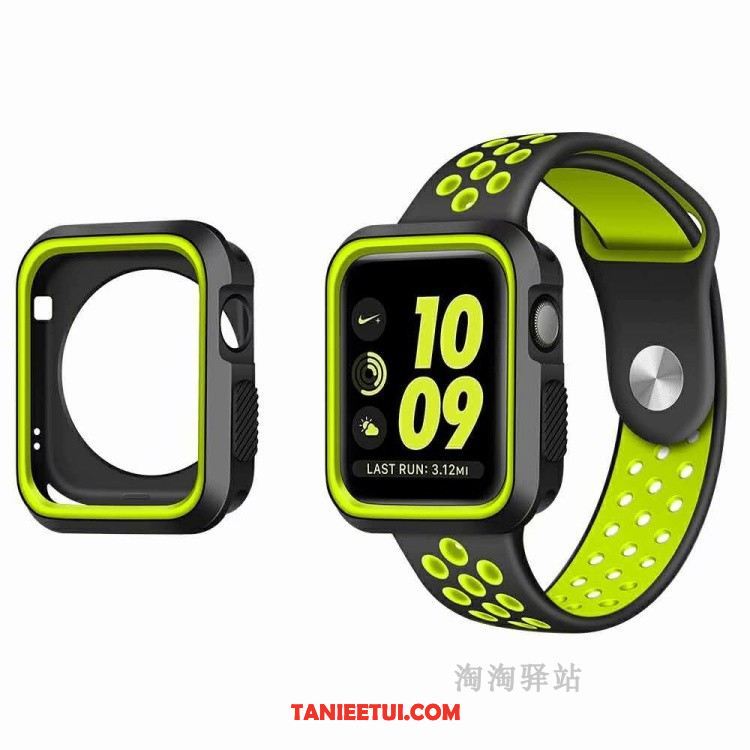 Etui Apple Watch Series 5 Ochraniacz Miękki Czerwony, Futerał Apple Watch Series 5 Silikonowe Anti-fall Oddychające