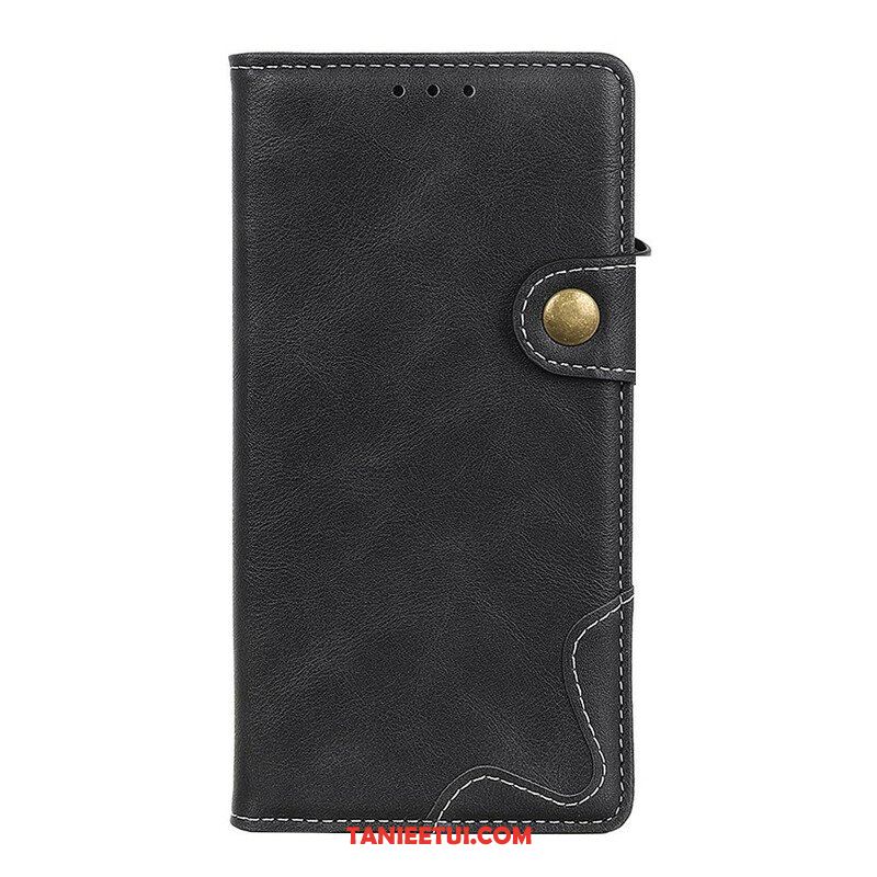 Etui Folio do Asus Zenfone 8 Artystyczny Guzik Do Szycia