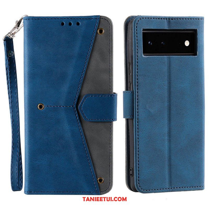 Etui Folio do Google Pixel 6 Szwy W Dotyku