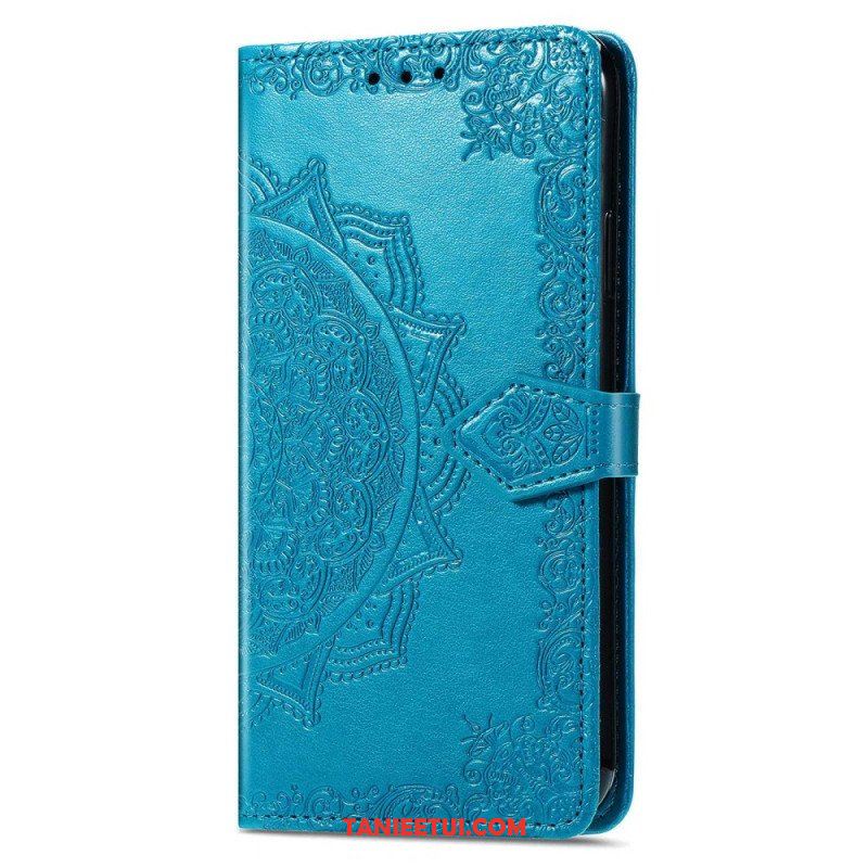 Etui Folio do Google Pixel 7 z Łańcuch Mandala W Stylu Retro Z Paskami