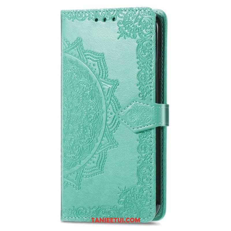 Etui Folio do Google Pixel 7 z Łańcuch Mandala W Stylu Retro Z Paskami