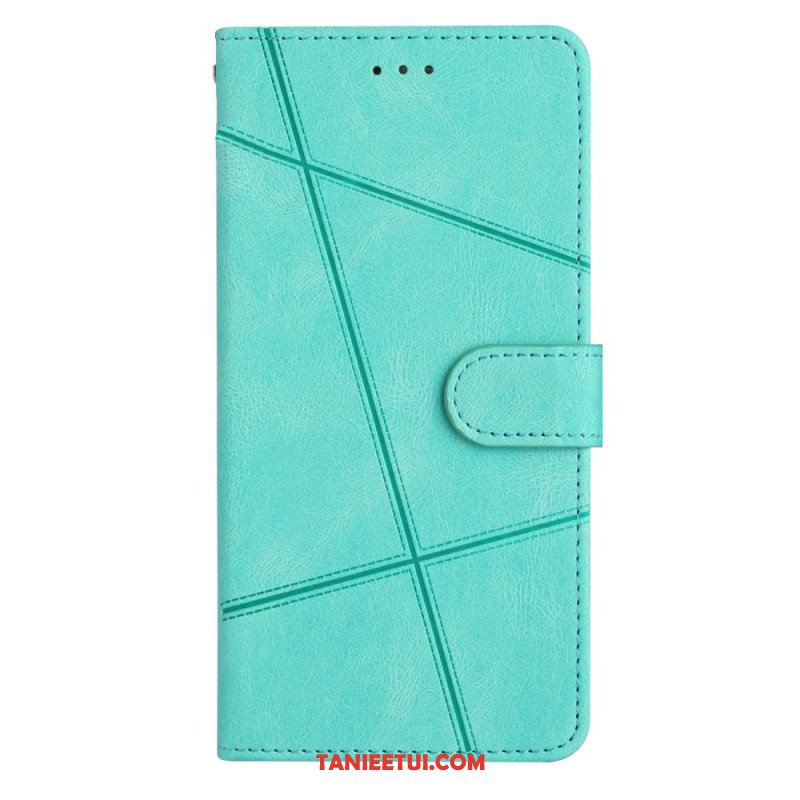 Etui Folio do Google Pixel 7A z Łańcuch Pasiaste Geometryczne Linie