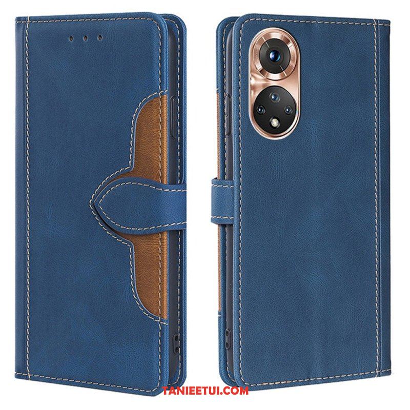 Etui Folio do Honor 50 Dwukolorowa Stylowa Sztuczna Skóra