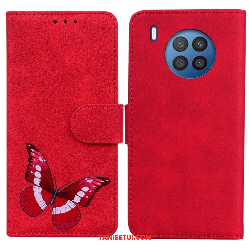 Etui Folio do Honor 50 Lite Motyl Dotykający Skóry