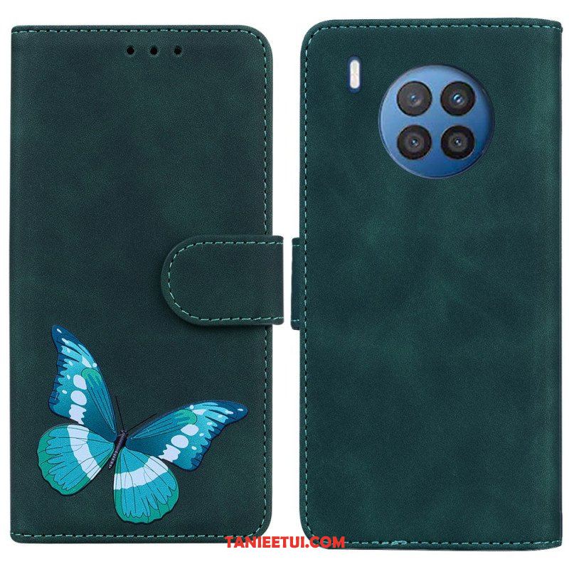 Etui Folio do Honor 50 Lite Motyl Dotykający Skóry