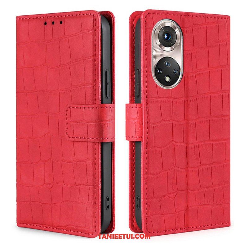 Etui Folio do Honor 50 Pro Krokodyl Pro Skin Touch