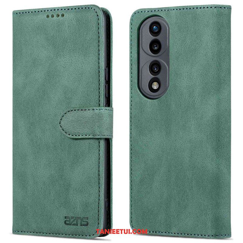 Etui Folio do Honor 70 Odsłonięte Szwy Z Efektem Skóry Azns