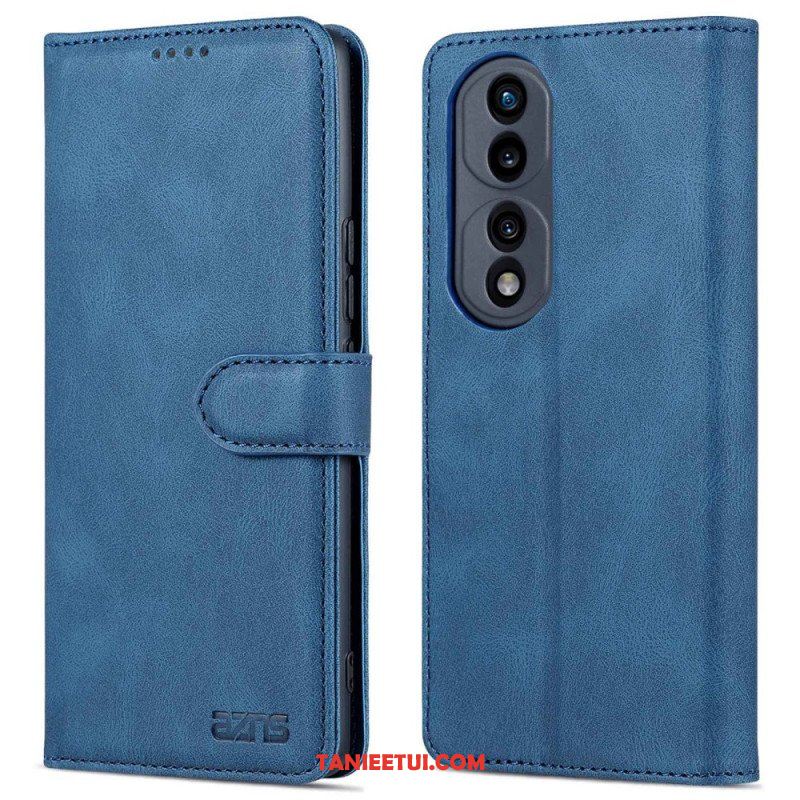 Etui Folio do Honor 70 Odsłonięte Szwy Z Efektem Skóry Azns