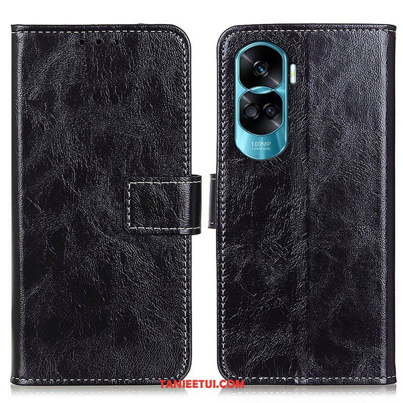 Etui Folio do Honor 90 Lite Lakierowane Z Widocznymi Szwami