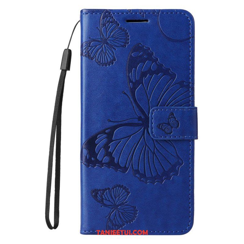 Etui Folio do Honor 90 z Łańcuch Gigantyczne Motyle Z Paskiem