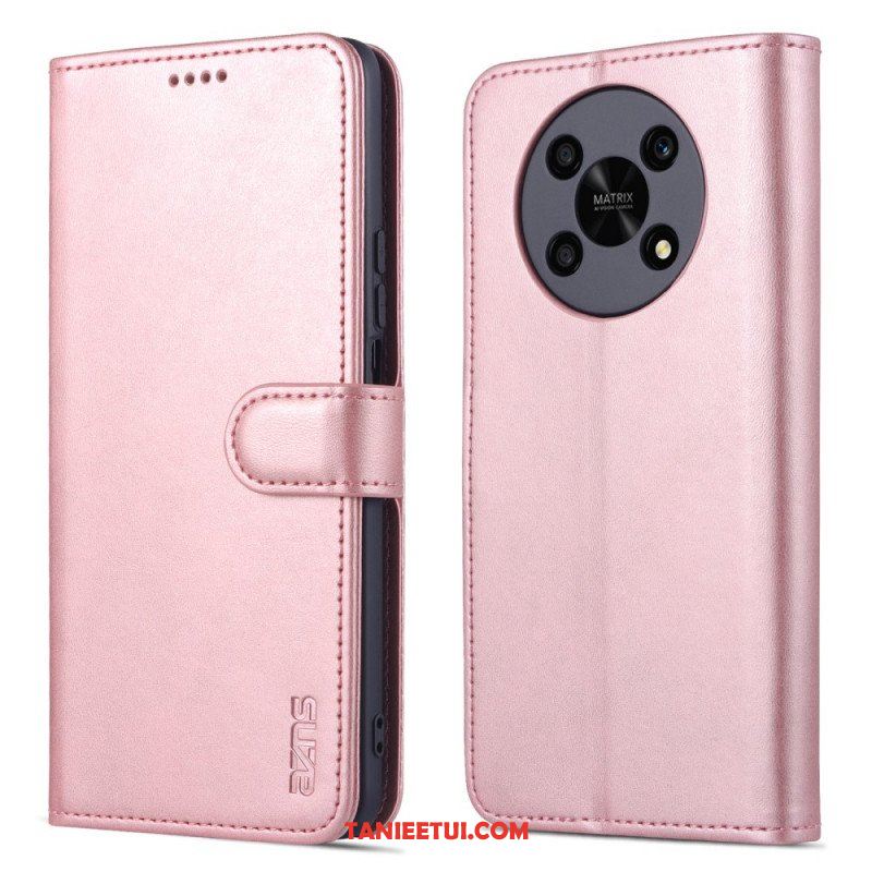 Etui Folio do Honor Magic 4 Lite 5G Efekt Skóry Azns