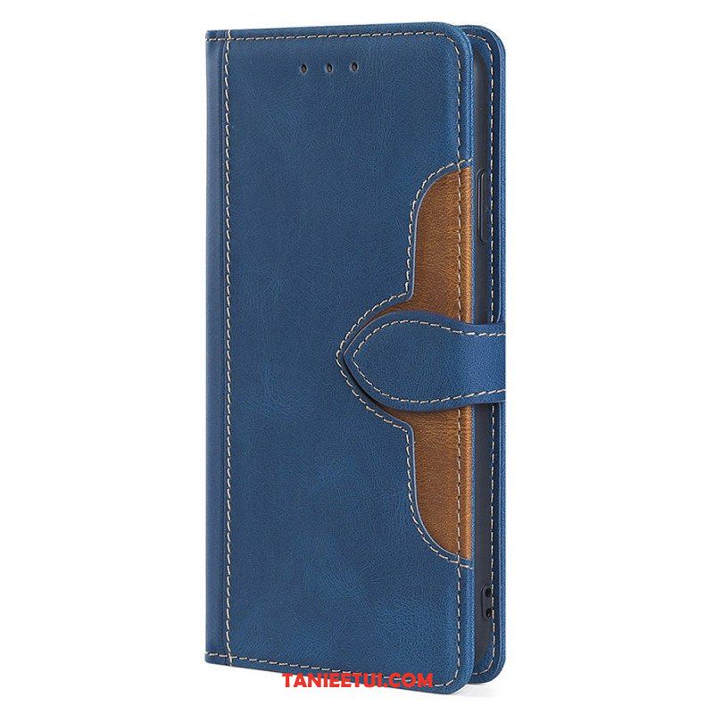 Etui Folio do Honor Magic 5 Lite Dwukolorowy Kwiatowy