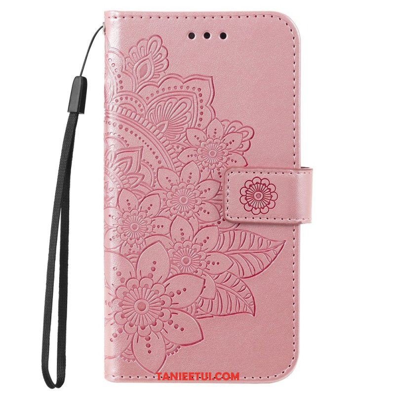 Etui Folio do Honor Magic 5 Lite z Łańcuch Paskowata Mandala