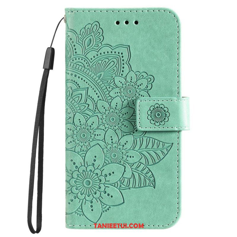 Etui Folio do Honor Magic 5 Lite z Łańcuch Paskowata Mandala