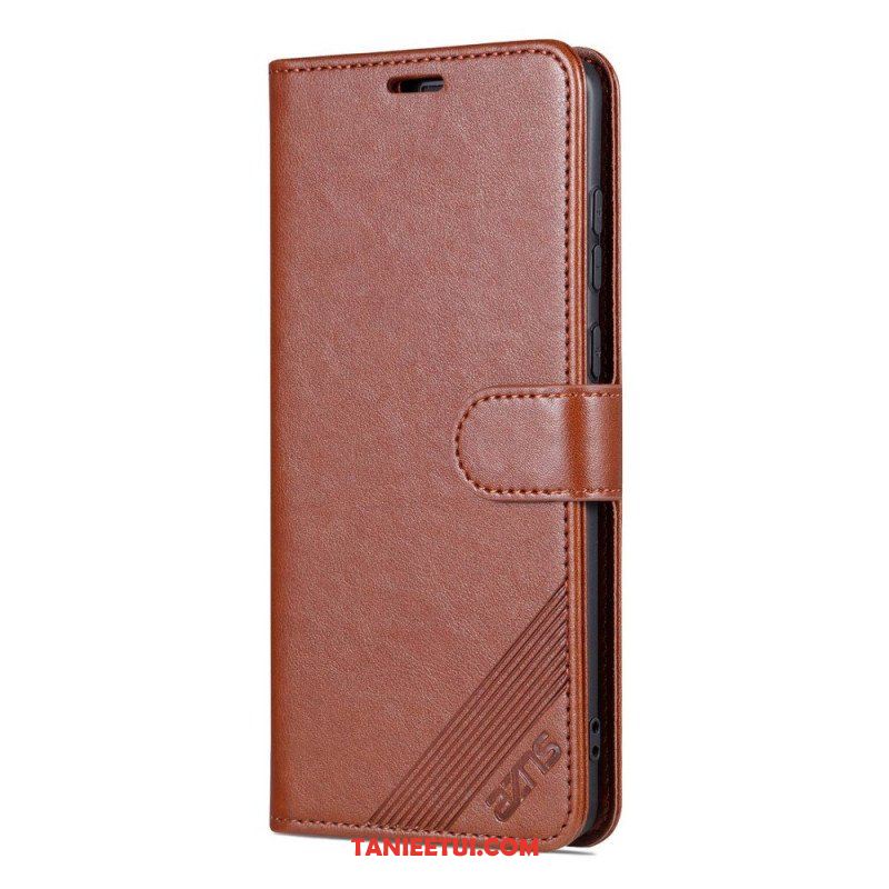 Etui Folio do Huawei Mate 50 Pro Efekt Skóry Azns