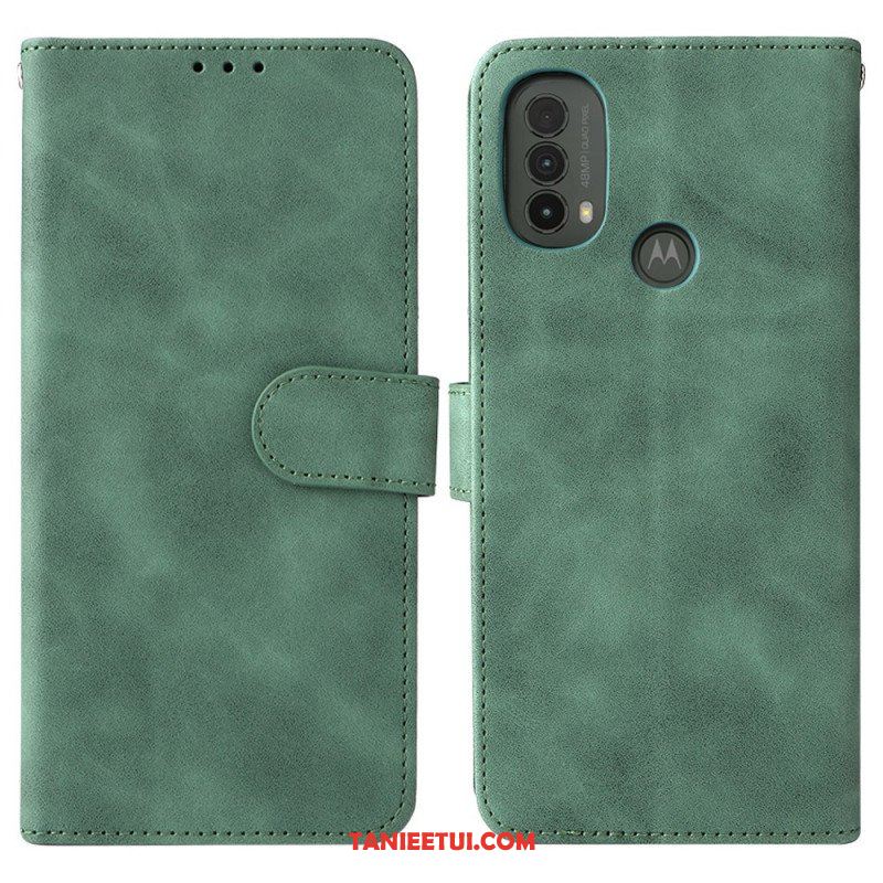 Etui Folio do Moto E40 / E30 / E20 Dotyk Skóry