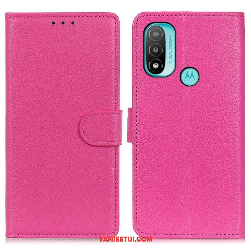 Etui Folio do Moto E40 / E30 / E20 Tradycyjnie Liczi