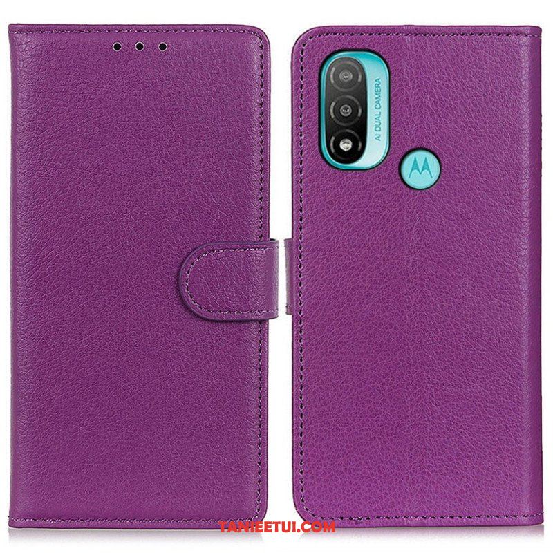 Etui Folio do Moto E40 / E30 / E20 Tradycyjnie Liczi