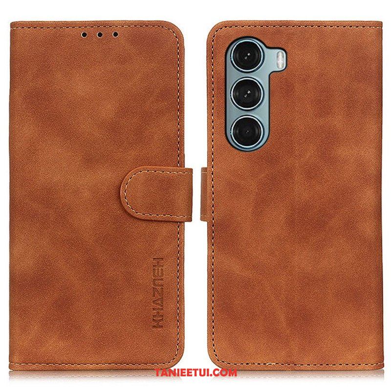 Etui Folio do Moto G200 5G Khazneh Efekt Skóry W Stylu Vintage