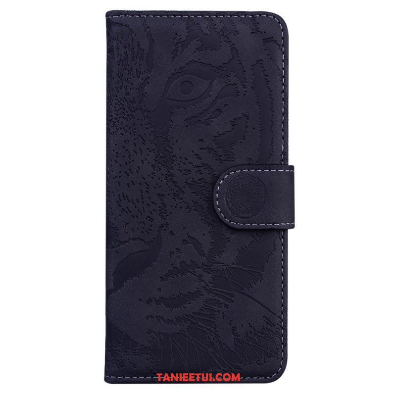 Etui Folio do Moto G200 5G Nadruk Twarzy Tygrysa