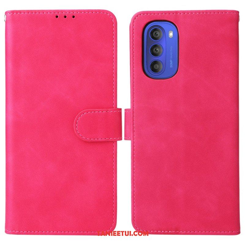 Etui Folio do Moto G51 5G Dotyk Skóry W Stylu Vintage