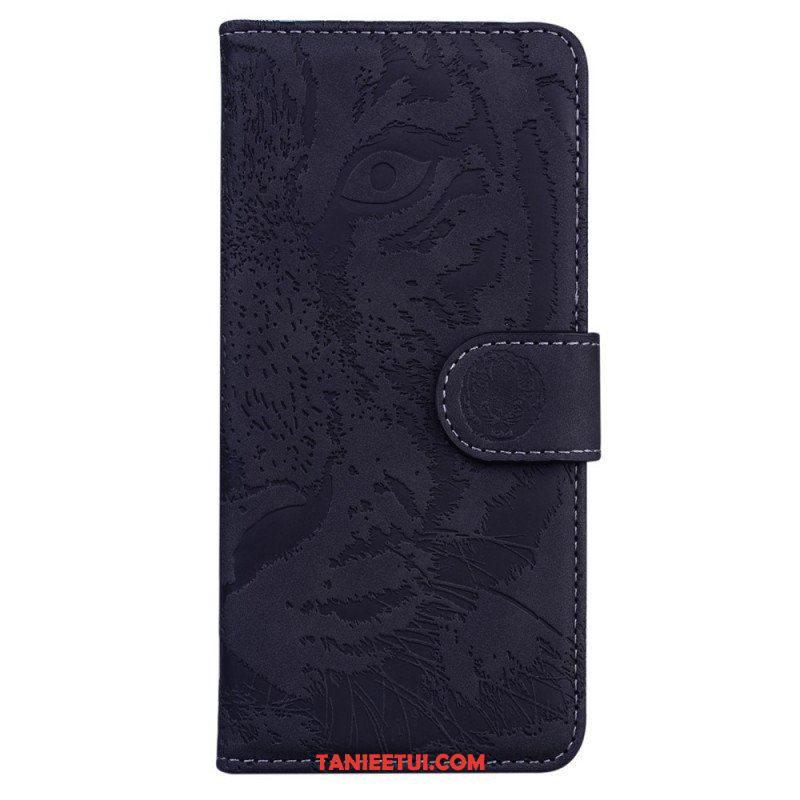 Etui Folio do Moto G71 5G Nadruk Twarzy Tygrysa