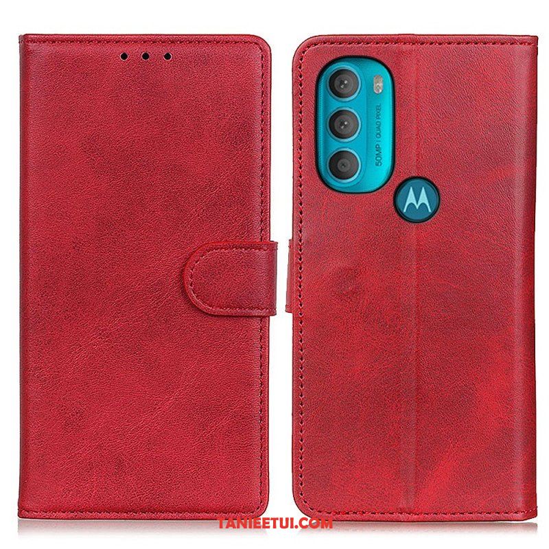 Etui Folio do Moto G71 5G Retro Matowy Efekt Skóry