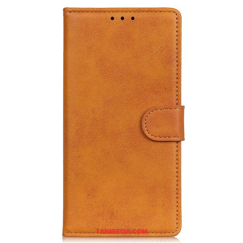 Etui Folio do Moto G71 5G Retro Matowy Efekt Skóry