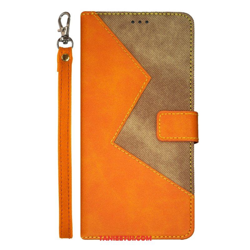 Etui Folio do Moto G73 5G Dwukolorowy Idewei