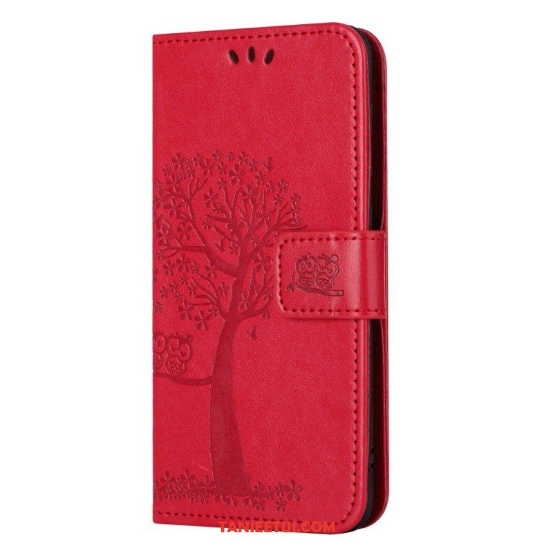 Etui Folio do Moto G73 5G Sowa Drzewo