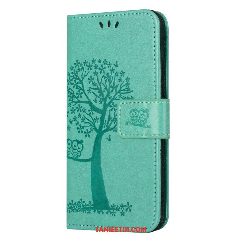 Etui Folio do Moto G73 5G Sowa Drzewo