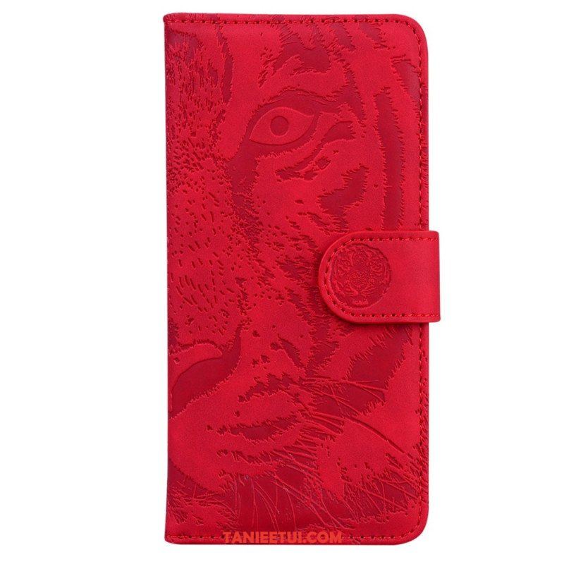 Etui Folio do Moto G73 5G Ślad Tygrysa