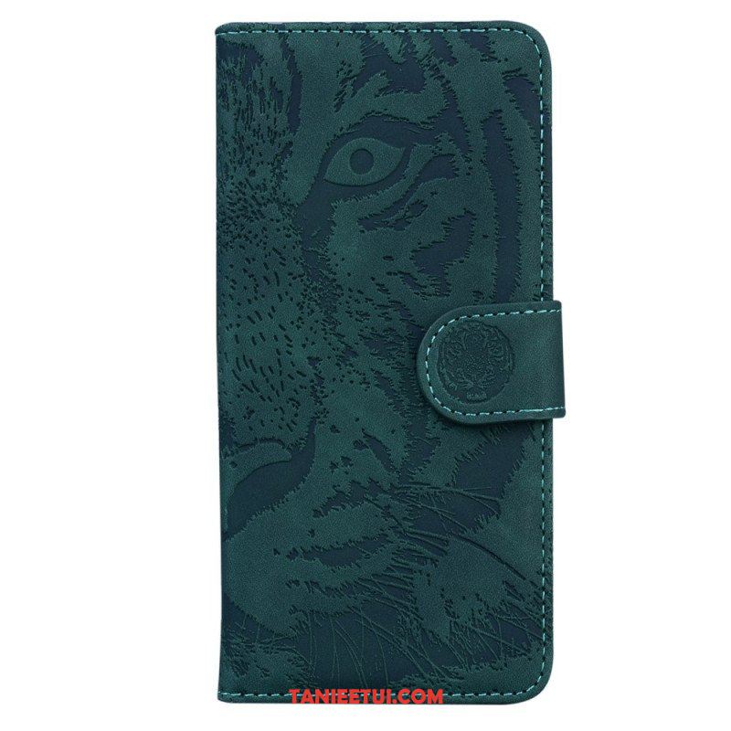 Etui Folio do Moto G73 5G Ślad Tygrysa