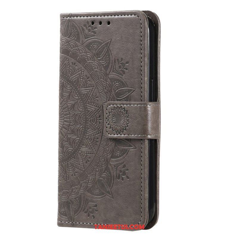 Etui Folio do Motorola Edge 40 Pro Mandala Sun Ze Smyczą