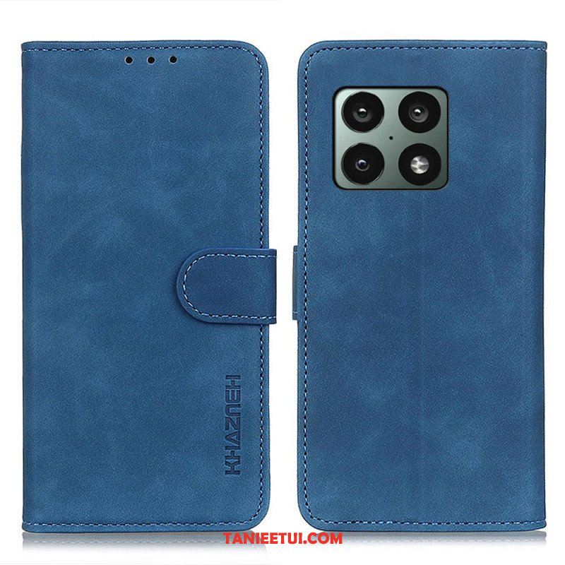 Etui Folio do OnePlus 10 Pro 5G Matowy Efekt Skóry Vintage Khazneh