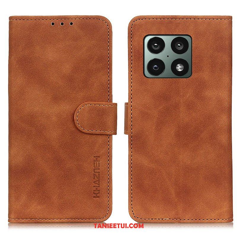 Etui Folio do OnePlus 10 Pro 5G Matowy Efekt Skóry Vintage Khazneh